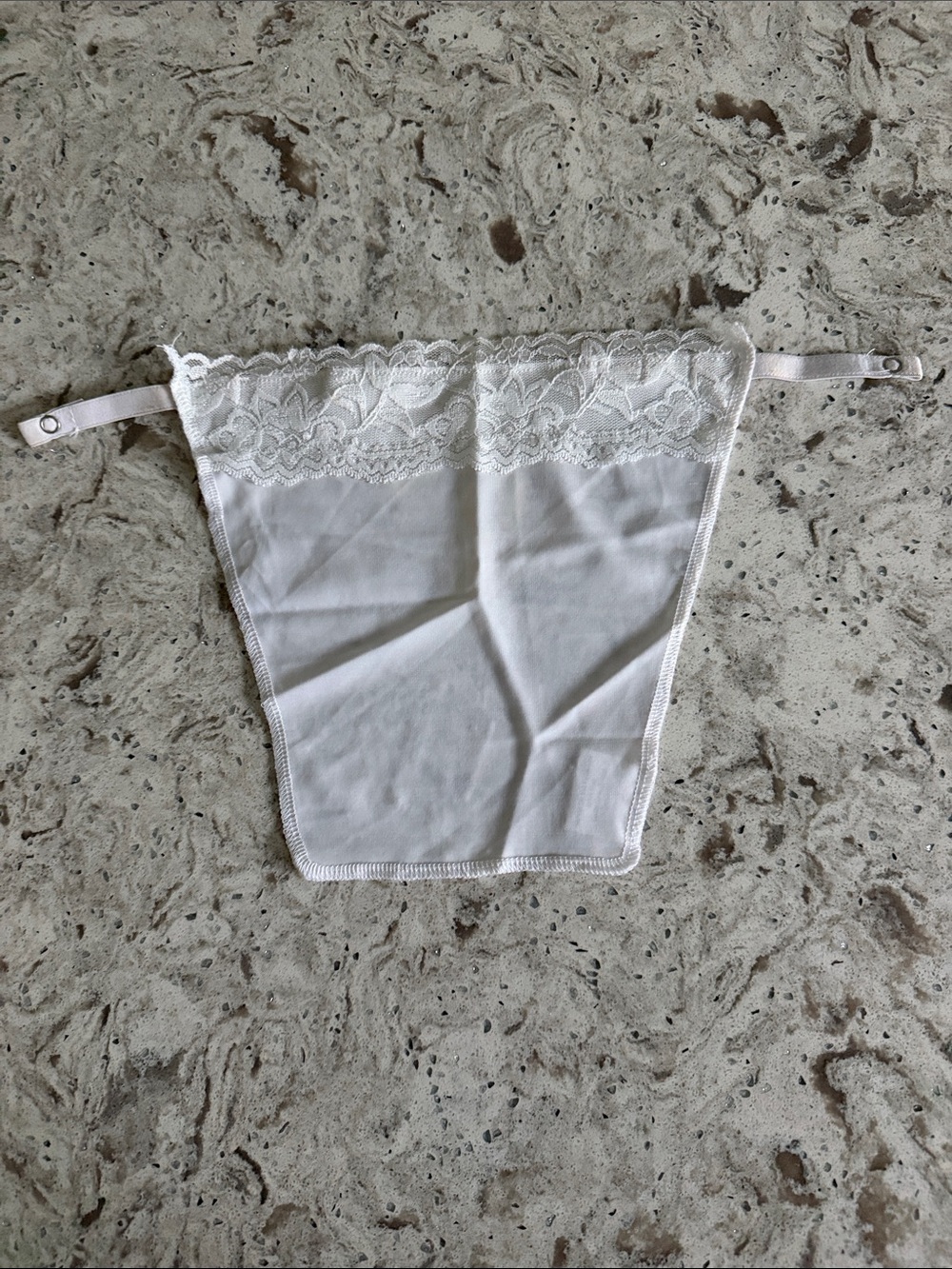 White Lace Mock Camisole Panel